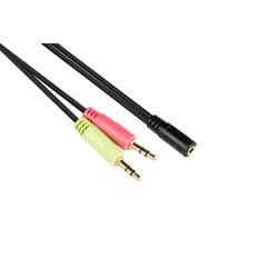 Good Connections Headset Adapter 2 x 3-Pole 20 cm