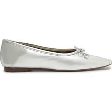 Plata Zapatos bajos Schutz Arissa Slip On Square Toe Flats - Metallic Silver