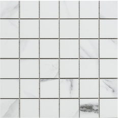 Tiles The Tile Life Tmolus 2" 2" Matte Grey Porcelain Mosaic Wall Floor Tile