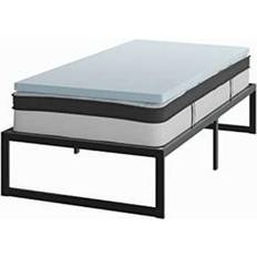 Beds & Mattresses Flash Furniture Leo 14 Metal Platform Bed Frame Cool Gel