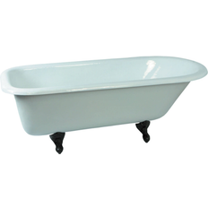 Bathtubs Kingston Brass Claw Foot Bathtub Aqua Eden 66" Clawfoot Cast Iron Soaking Tub with