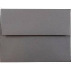 Jam Paper Envelopes & Mailing Supplies Jam Paper A2 Invitation Envelopes, 4.375 x 5.75, Dark Grey, 50/Pack 36396432I Quill Grey