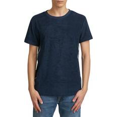 Calvin Klein Logo Tape Towelling T-Shirt, Navy