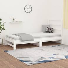 Pino Sofás vidaXL Cama Extraíble Madera Maciza De Pino 2x(90x200) cm Sofá