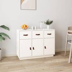 vidaXL 100x40x75 massivt Skænk