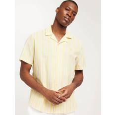 Bomull - Natur Skjorter Woodbird Hale Yello Shirt - Hvit/Gul