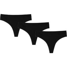 Pierre Robert Thong Cotton 3-pack - Black