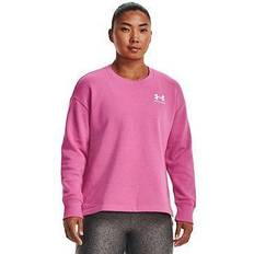 Under Armour Woman Tops Under Armour Rival Fleece Oversize Sweatshirt Pink Woman