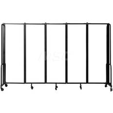 Transparent Room Dividers National Public Seating NPS Mobile Room Divider