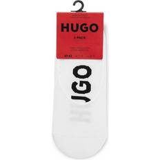 HUGO BOSS Homme Chaussettes HUGO BOSS Logo Soles Invisible Socks 2-pack - White