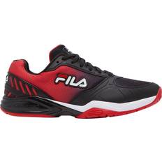 Fila Mens Volley Zone Mens Tennis Shoes Black/White/Red