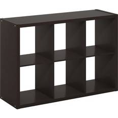 Furinno Cubicle Open Dark Oak Förvaringsskåp 76.2x111.2cm