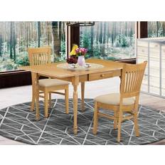 Dining Sets East West Furniture MZVA3-OAK-C 3 Dining Set