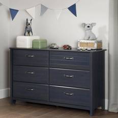 Blue Chest of Drawers South Shore Ulysses Double Chest of Drawer