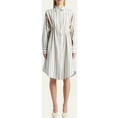 Hvid - Skjortekjoler MM6 Maison Margiela Midi Dress Mit Virgin Wool - White