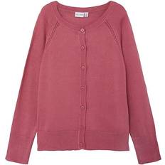 Rundringad Koftor Name It Vioni Cardigan - Rose Wine (13205978)