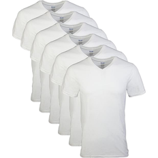 Tshirt v neck Gildan V-neck T-shirts 6-pack - White