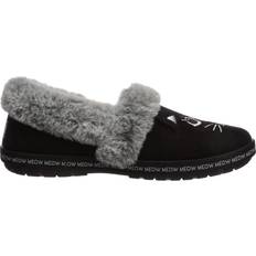 Skechers Women Slippers Skechers Bobs Too Cozy Jazzy Pawty - Black