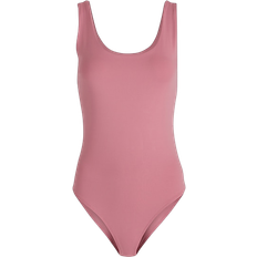 Express Body Contour High Compression Scoop Neck Bodysuit - Pink