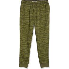 Amazon Essentials Men's Fleece Joggers - Green Abstract/Camo