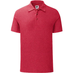 Fruit of the Loom Men's Iconic Polo Shirt - Heather Red