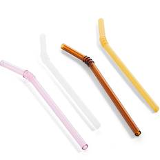 Platos, Tazas y Cubiertos Hay Sip Swirl Straw Set of 4 Opaque Mix