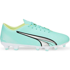 Vert Chaussures de football Puma Ultra Play FG/AG M - Electric Peppermint/White/Fast Yellow