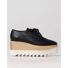 Stella McCartney Elyse Lace-Up Wedge Støvler - Sort