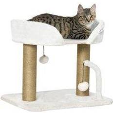 Pets Pawhut 42cm Cat Tree, Kitty Play Tower Balls, Jute Scratching