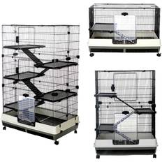 Little Friends Windsor 100cm Small Animal Rat Cage Grey/White