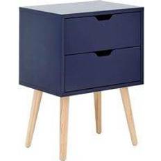 Blue Bedside Tables GFW Nyborg Single 2 Bedside Table