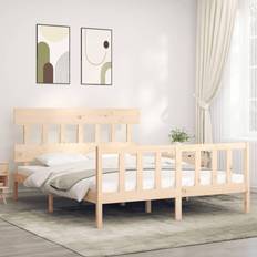 Senge & Madrasser vidaXL kingsize massivt træ Sengeramme
