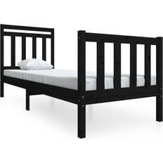 Senge & Madrasser vidaXL Small Single massivt træ Sengeramme