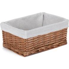 RED HAMPER Small Double Steamed Wicker Basket