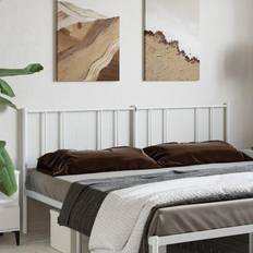 Kopfteile vidaXL Metall Weiß 180 cm Kopfteil