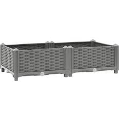 vidaXL Højbed 80x40x23 polypropylen Højbed