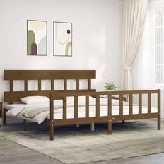 Beds & Mattresses vidaXL Honey Brown Bed Frame 200 x 200 cm