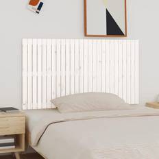 vidaXL 166x3x90 massivt fyrretræ hvid Sengegavl