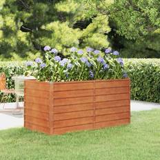 Corten Steel Pots & Planters vidaXL Garden Raised Bed Rusty 160 x 80 x 77 cm