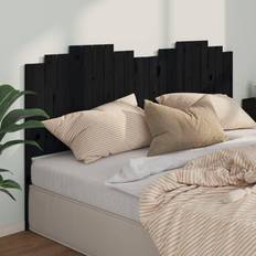 vidaXL black, 206 Solid Wood Pine Bed Headboard