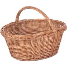 Red Baskets Hamper C099 Country Village Wicker Shopping Basket