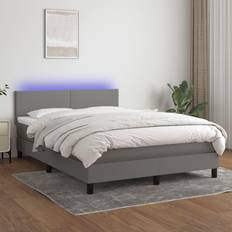 vidaXL mit Matratze & LED 140x200 cm Boxspringbett