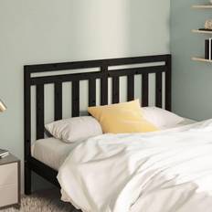 Senger & Madrasser vidaXL black, 156 Solid Wood Pine Bed Headboard