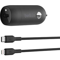 Batterien & Akkus Belkin 30W USB-C Kfz-Ladegerät incl. Lightning, 1m, schwarz