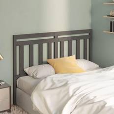 vidaXL grey, 156 Solid Wood Pine Bed Headboard