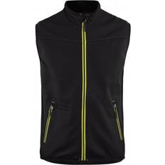 Gilets de Travail Blåkläder Gilet Softshell Service Plus, Noir rouge, Taille unisexe: