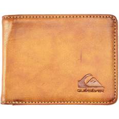 Quiksilver Chocolate Brown Mens Slim Rays Bi-Fold Faux Wallet Purse