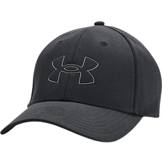 Golf - Men Accessories Under Armour Men's Iso-Chill Driver Mesh Adjustable Cap - Black/Pitch Grey