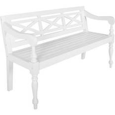 Blanc Banquettes vidaXL Batavia Banquette 136x82cm