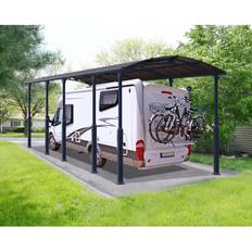 Abris voitures Palram Carport Arcadia Alpine 106 Gris Anthracite 10.7 x 3.59 m (Surface du bâtiment )